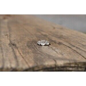 Lake County diamond engagement ring, sterling silver size 4 American made